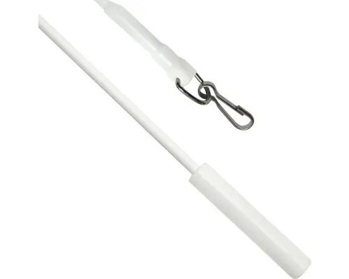 Schleuderstab Metall weiß 100 cm 2 Stk.