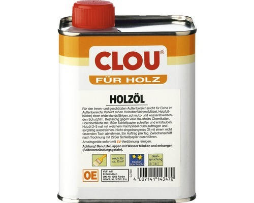 Clou Holzöl farblos 750 ml