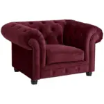XXXLutz Lauterach - Ihr Möbelhaus bei Bregenz Chesterfield-Sessel in Mikrofaser Dunkelrot