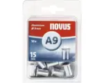 Hornbach Novus Blindnietmutter M6 Ø9x15 mm Nietmutter Aluminium 10er Pack