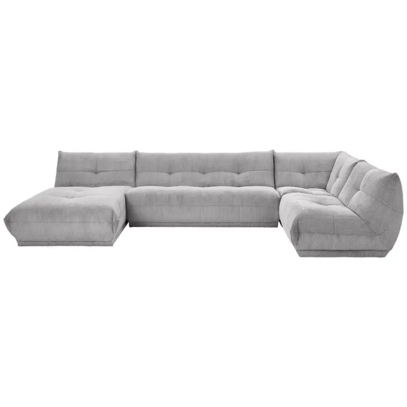 Wohnlandschaft in Kord Grau