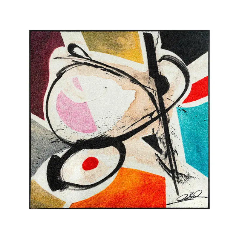 Flachwebeteppich Curled Figures