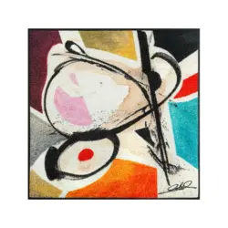 Flachwebeteppich Curled Figures