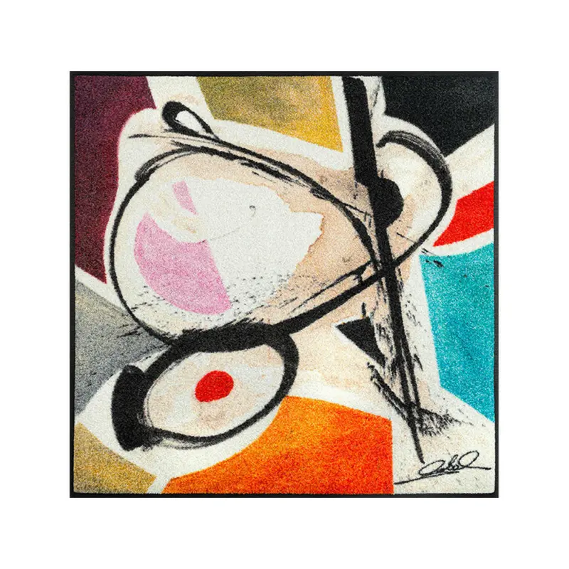 Flachwebeteppich Curled Figures