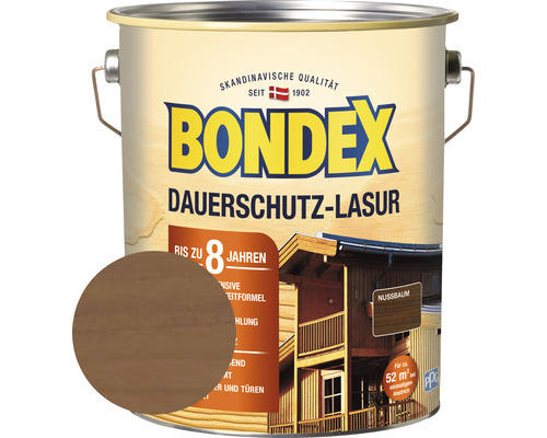 Dauerschutzlasur Bondex nussbaum 4 l