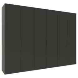 Drehtürenschrank in Anthrazit