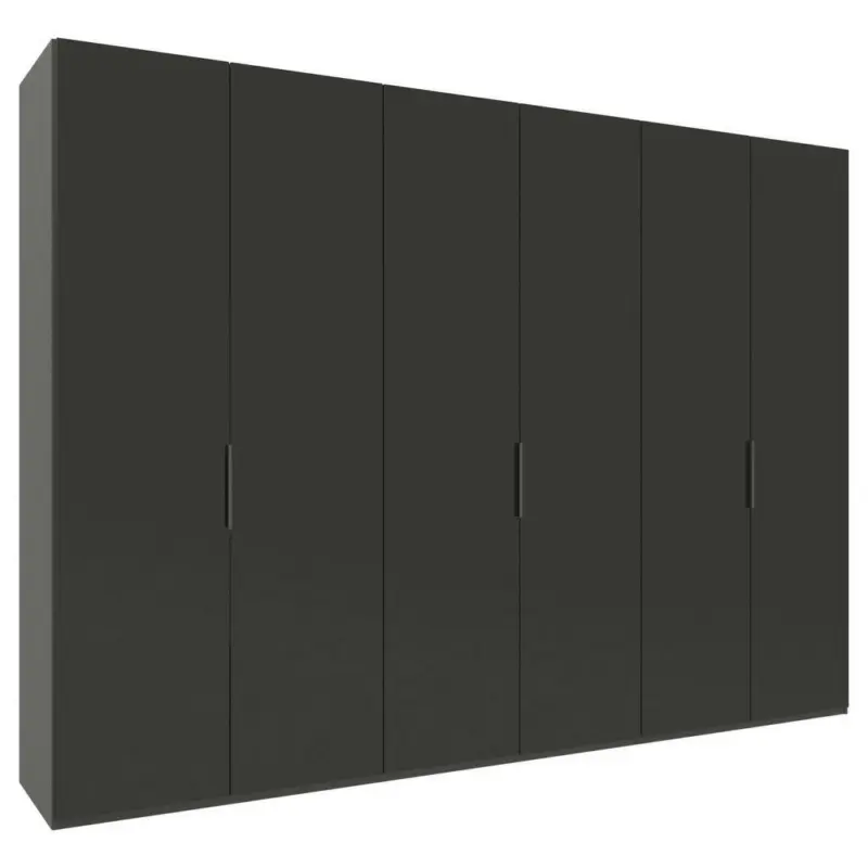 Drehtürenschrank in Anthrazit