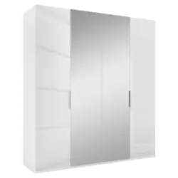 Drehtürenschrank in Weiß