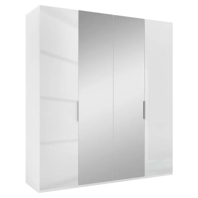 Drehtürenschrank in Weiß