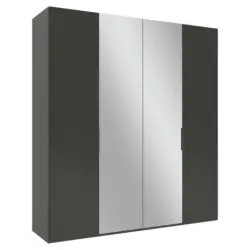 Dreht&uuml;renschrank in Anthrazit