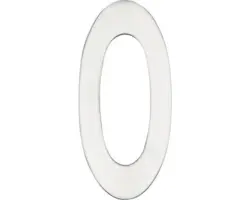 Hausnummer Intersteel 0 150x3 mm edelstahl