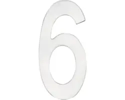 Hausnummer Intersteel 6 150x3 mm edelstahl