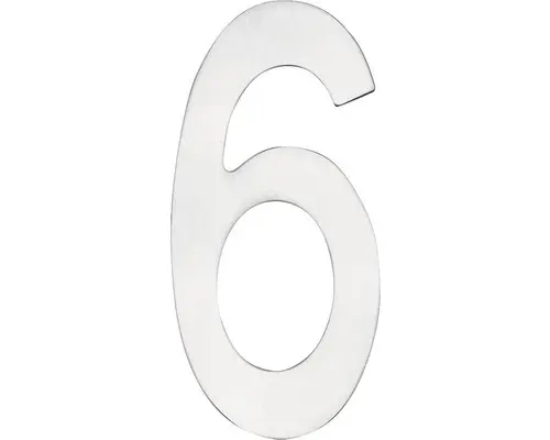 Hausnummer Intersteel 6 150x3 mm edelstahl