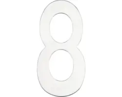 Hausnummer Intersteel 8 150x3 mm edelstahl