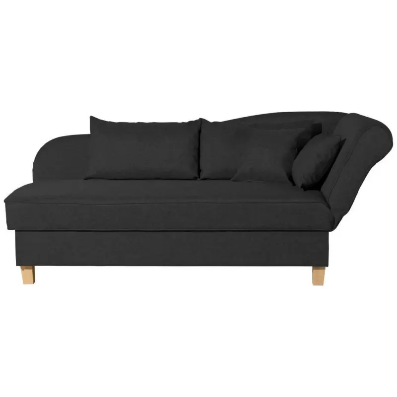 R&eacute;camiere in Flachgewebe Schwarz