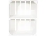 Hornbach Vintage Obstkiste mit Regalboden II weiß 50x40x30 cm