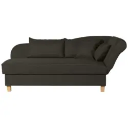 R&eacute;camiere in Flachgewebe Dunkelbraun