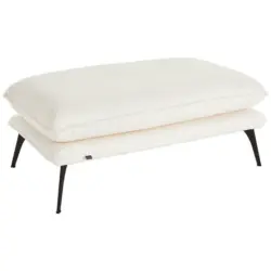 Hocker in Textil Creme