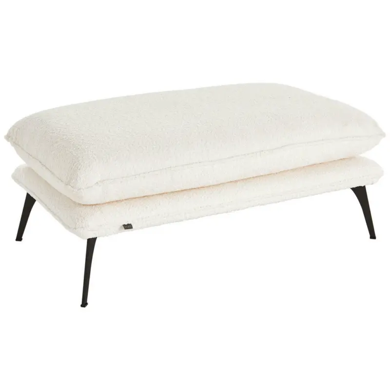 Hocker in Textil Creme