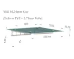Hornbach Vordach Leonie Small 150x100 cm VSG klar