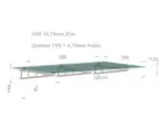 Hornbach Vordach Leonie Small 240x100 cm VSG klar