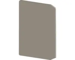 Abdeckkappe für LED-Profil 16,76-22,5 mm Glasstärke 2 Stk.