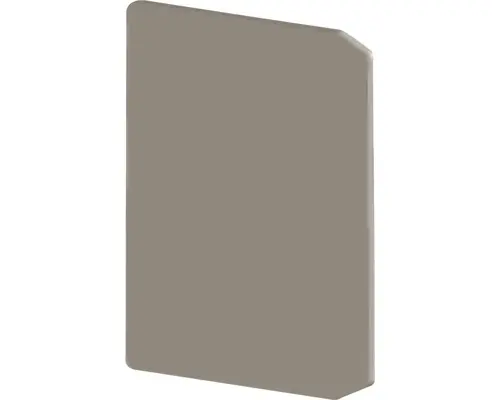 Abdeckkappe für LED-Profil 16,76-22,5 mm Glasstärke 2 Stk.