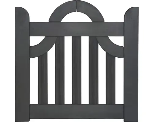 Einzeltor Konsta Bogen ohne Schloßfräsung 100 x 95 cm anthrazit