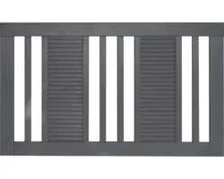 Vorgartenzaun Konsta Fenris 180x90 cm basaltgrau