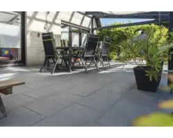 Beton Terrassenplatte iStone Style basaltgrau 40x40x4cm