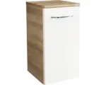 Hornbach Unterschrank Fackelmann Milano 57x30x32 cm weiß/asteiche