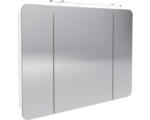 Hornbach LED-Spiegelschrank Fackelmann Milano 3-türig 110x78x15,5 cm weiß
