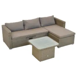 Loungegarnitur 2-teilig 215/140 cm