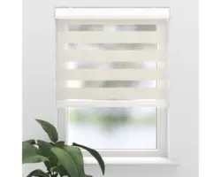 Soluna Doppelrollo D-R5 mit Kassette leinen 190x175 cm