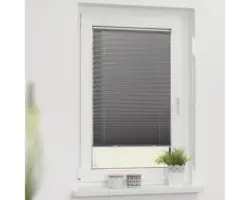 Lichtblick Faltplissee Haftfix grau 75x130 cm inkl. Saugnäpfe