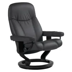 Relaxsessel Consul in Leder Schwarz