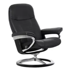 Relaxsessel Consul in Leder Schwarz