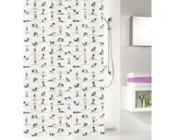 Duschvorhang Kleine Wolke Yogi 180x200 cm weiß
