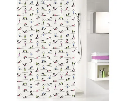 Duschvorhang Kleine Wolke Yogi 180x200 cm weiß