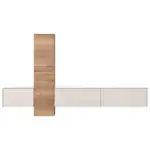 XXXLutz Lauterach - Ihr M&ouml;belhaus bei Bregenz Wohnwand 282/160/37 cm in Eichefarben, Hellgrau