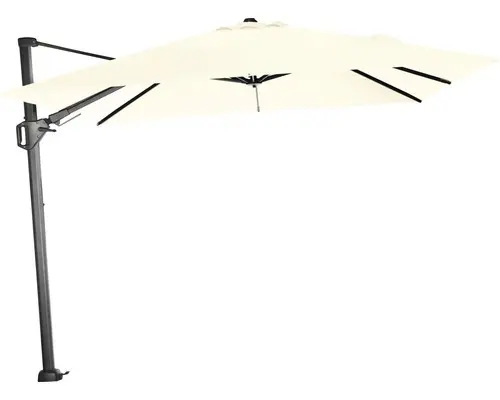 Sonnenschirm Ampelschirm Siena Garden Sunset N+ mit Kurbelfunktion Ø 300 cm Polyester ecru
