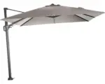 Hornbach Sonnenschirm Ampelschirm Siena Garden Sunset N+ mit Kurbelfunktion Ø 300 cm Polyester taupe