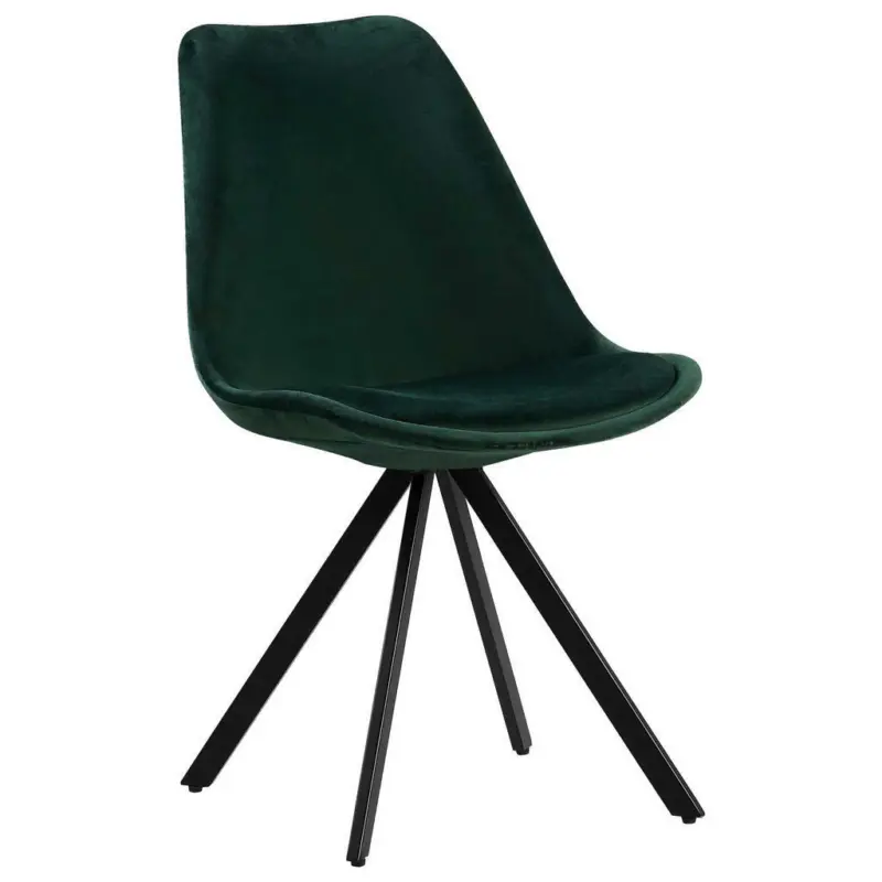 Stuhl-Set 4 Stück in Samt