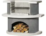 Hornbach Buschbeck Grillbar Kopenhagen H 93 cm weiss-anthrazit