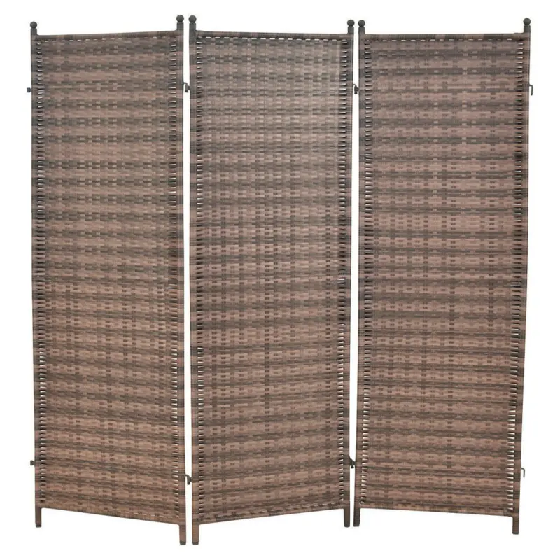 Paravent in Metall Cognac