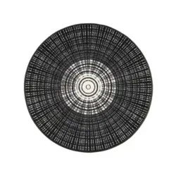 Flachwebeteppich Cascara black