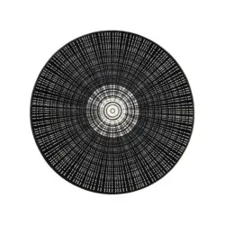 Flachwebeteppich Cascara black