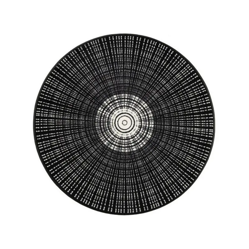 Flachwebeteppich Cascara black