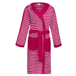 Kinderbademantel 146/152 Little Striped Hoody