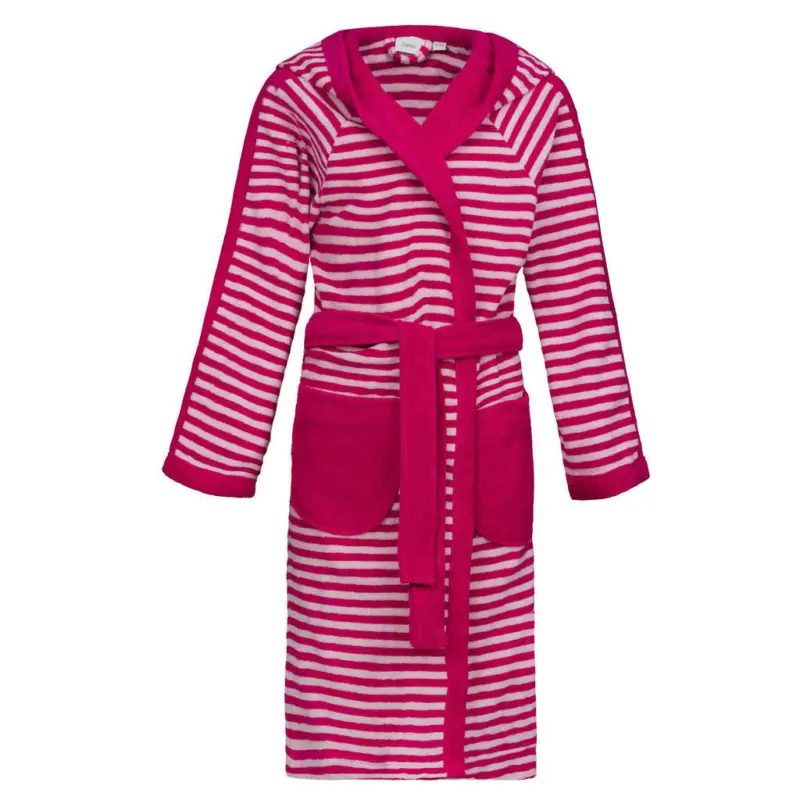 Kinderbademantel 146/152 Little Striped Hoody